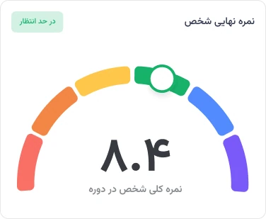 نمره نهایی عملکرد فرد